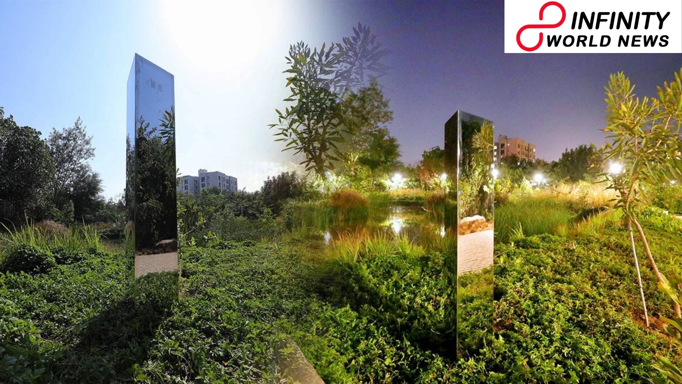 Strange Monolith Suddenly Disappears from Ahmedabad Park Leaving Behind a Small Note